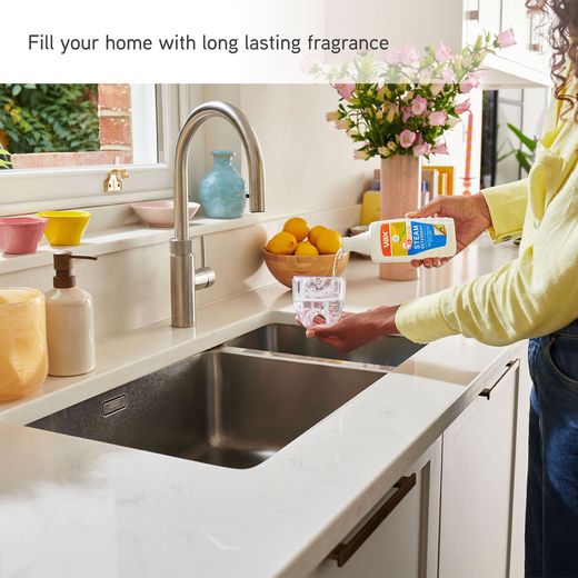 Vax Steam Fresh Total Home CDST-SFXT Steam Mop with up to 15 Minutes Run Time - Navy Blue - Annotation - Long lasting fragrance shot